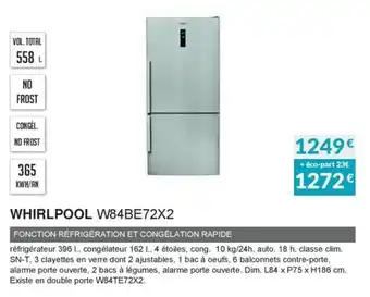 Copra WhirlPool W84BE72X2 offre
