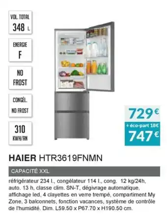 Copra Haier HTR3619FNMN offre