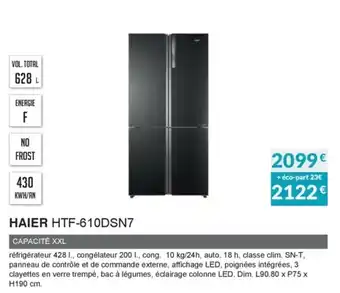 Copra Haier HTF-610DSN7 offre