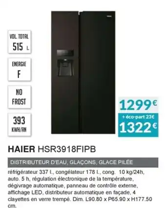 Copra Haier HSR3918FIPB offre