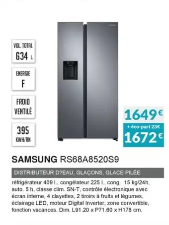 Copra Samsung RS68A8520S9 offre
