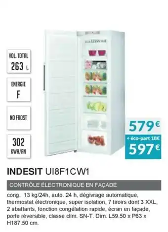 Copra Indesit UI8F1CW1 offre