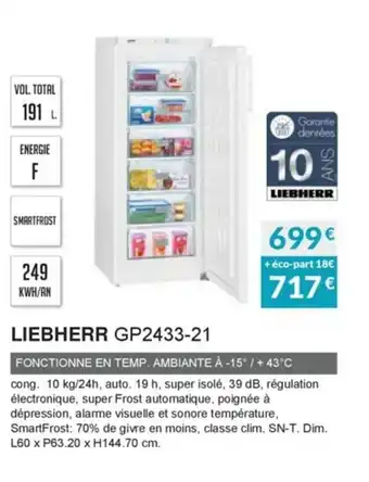 Copra Liebherr GP2433-21 offre