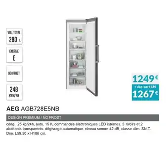 Copra AEG AGB72E5NB offre