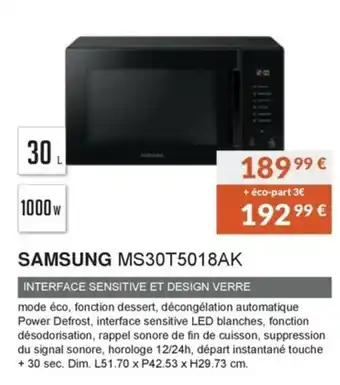 Copra Samsung MS30T5018AK offre