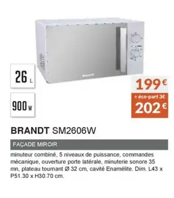 Copra Brandt SM2606W offre