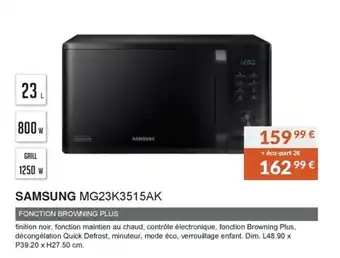 Copra Samsung MG23K3515AK offre