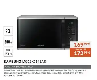 Copra Samsung MG23K3515AS offre