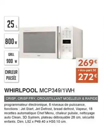 Copra Whirlpool MCP349/1WH offre
