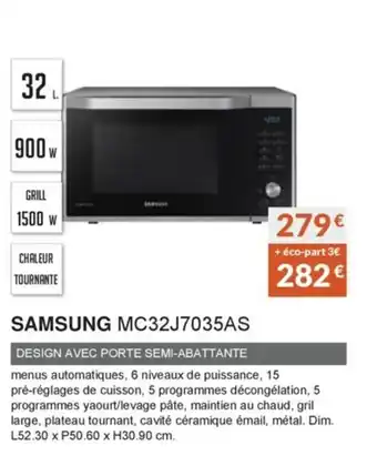 Copra Samsung MC32J7035AS offre