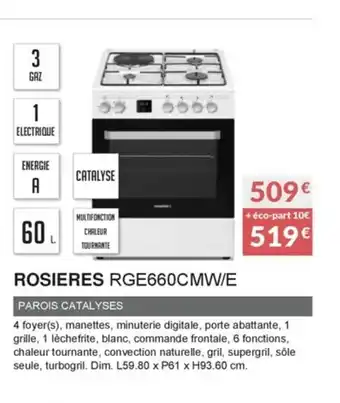Copra Rosieres RGE660MW/E offre