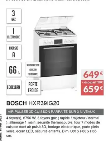 Copra BOSCH HXR39IG20 offre