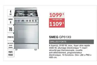 Copra Smeg GP61X9 offre