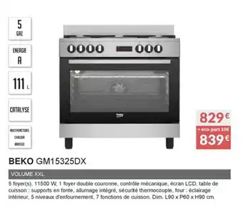 Copra Beko GM15325DX offre