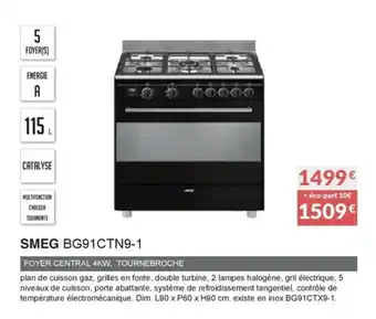Copra Smeg BG91CTN9-1 offre