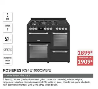 Copra Rosieres RG4E1060CMB/E offre