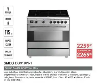 Copra Smeg BG91IX9-1 offre
