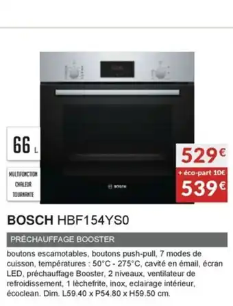 Copra Bosch HBF154YS0 offre