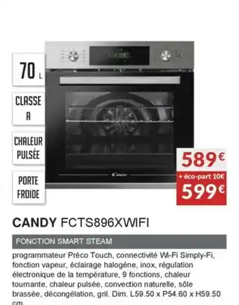 Copra Candy FCTS896XWIFI offre