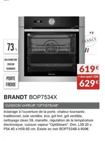 Copra Brandt BOP7534X offre