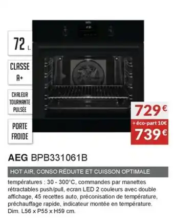 Copra AEG BPB331061B offre