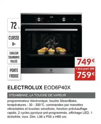 Copra Electrolux EOD6P40X offre