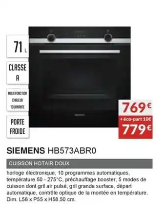 Copra Siemens HB573ABR0 offre
