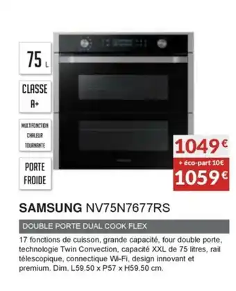 Copra Samsung NV75N7677RS offre