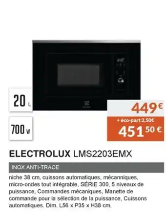 Copra Electrolux LMS2203EMX offre