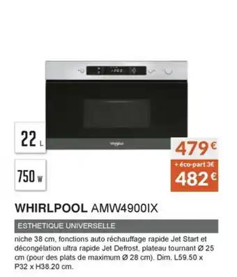Copra Whirlpool AMW4900IX offre