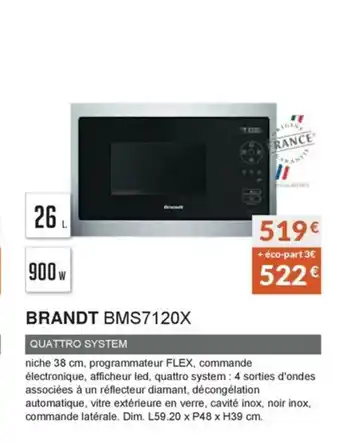 Copra Brandt BMS7120X offre