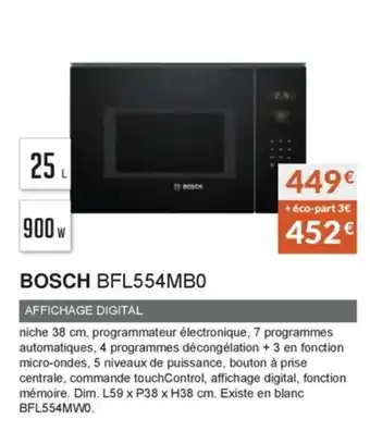 Copra Bosch BFL554MB0 offre