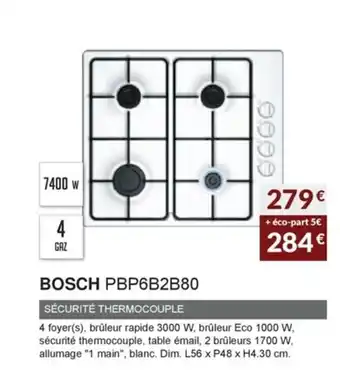 Copra Bosch PBP6B2B80 offre