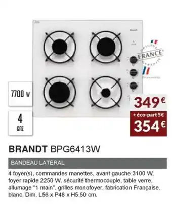 Copra Brandt BPG6413W offre