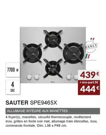 Copra Sauter SPE9465X offre