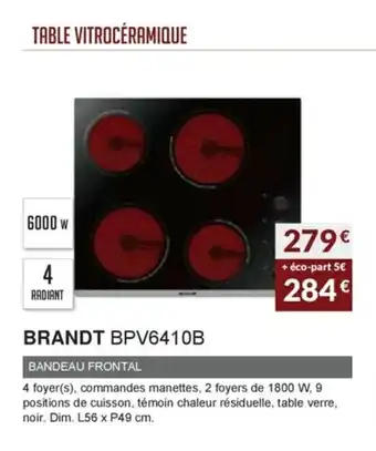 Copra Brandt BPV6410B offre