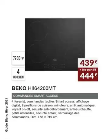 Copra Beko HII64200MT offre