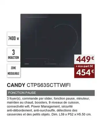 Copra Candy CTPS63SCTTWIFI offre