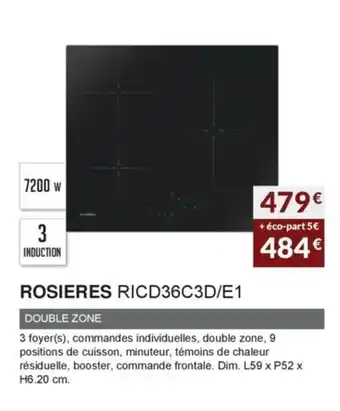 Copra Rosieres RICD36C3D/E1 offre