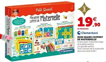 Clementoni mon grand coffret de maternelle