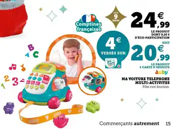 Hyper U Duby ma voiture telephone multi-activites offre