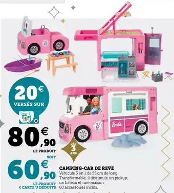 Hyper U Camping-car de reve offre
