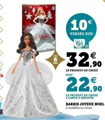 Hyper U Barbie barbie joyeux noel offre