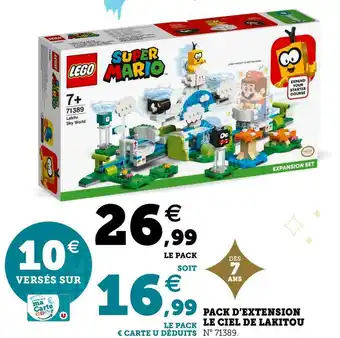 Hyper U Lego pack d’extension le ciel de lakitou offre