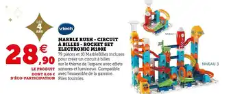 Hyper U Vtech marble rush - circuit à billes - rocket set electronic m100e offre