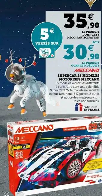 Meccano supercar 25 modeles motorises