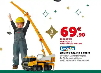 Hyper U Bruder camion scania r serie offre