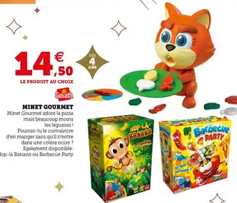 Hyper U Goliath minet gourmet offre