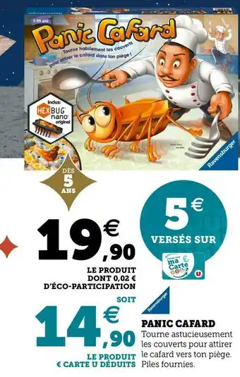 Hyper U Ravensburger panic cafard offre