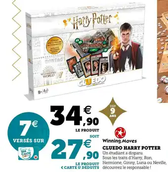 Hyper U Winning moves cluedo harry potter offre